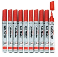 Marker permanentny wodoodporny czerwony Colli-Marker 10 sztuk HERLITZ