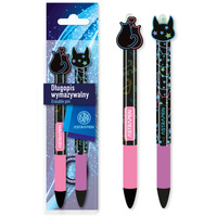 Długopis ścieralny wymazywalny automatyczny CATS 0,5mm 2szt ASTRA