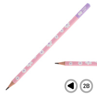 Ołówek trójkątny 2B kwiaty Pearl Flower HAPPY COLOR