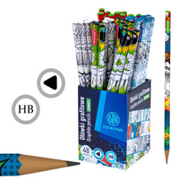 Zestaw ołówek HB trójkątny grafitowy tradycyjny Comics ASTRA 48szt