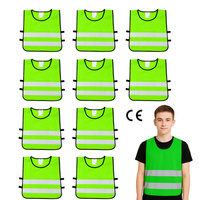 Kamizelka odblaskowa ostrzegawcza dla dzieci młodzieży 50x55cm 10szt