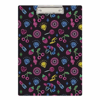 Deska z klipem clipboard podkładka do pisania PVC A4 neony BIURFOL