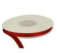 Wstążka czerwona, 25m dł x 6mm szer, CRAFT-FUN