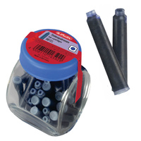 Naboje wkłady pióra wiecznego atramentowe krótkie w słoiku 50szt HERLITZ