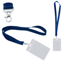 Identyfikator pionowy holder A6 121x155mm + smycz