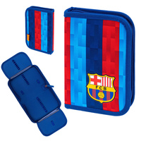 Piórnik pojedynczy dwuklapkowy bez wyposażenia FC BARCELONA AC1 HEAD