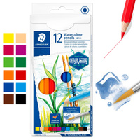Kredki akwarelowe ołówkowe sześciokątne 12kol Design Journey STAEDTLER