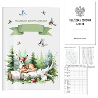 Książeczka Zdrowia Dziecka Książeczka Szczepień A5+okładka las