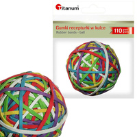 Gumki recepturki w kulce kulka mix rozmiarów 110g