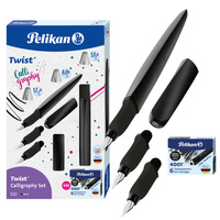Zestaw pióro do kaligrafii 3 stalówki 1,1/1,5/2mm +naboje Twist PELIKAN