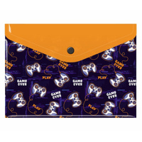 Teczka kopertowa koperta na zatrzask A5 PP pady gamepad BIURFOL