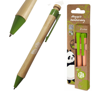 Długopis ECO bambus niebieski 1mm ASTRA 2szt
