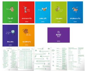Zeszyt przedmiotowy kl 5-6 7x A5 60k okładka PP 1xsoft touch +GRATIS A5 60k