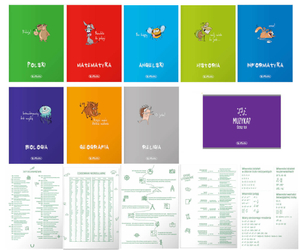 Zeszyt przedmiotowy kl 5-6 8x A5 60k okładka PP 1xsoft touch +GRATIS A5 60k