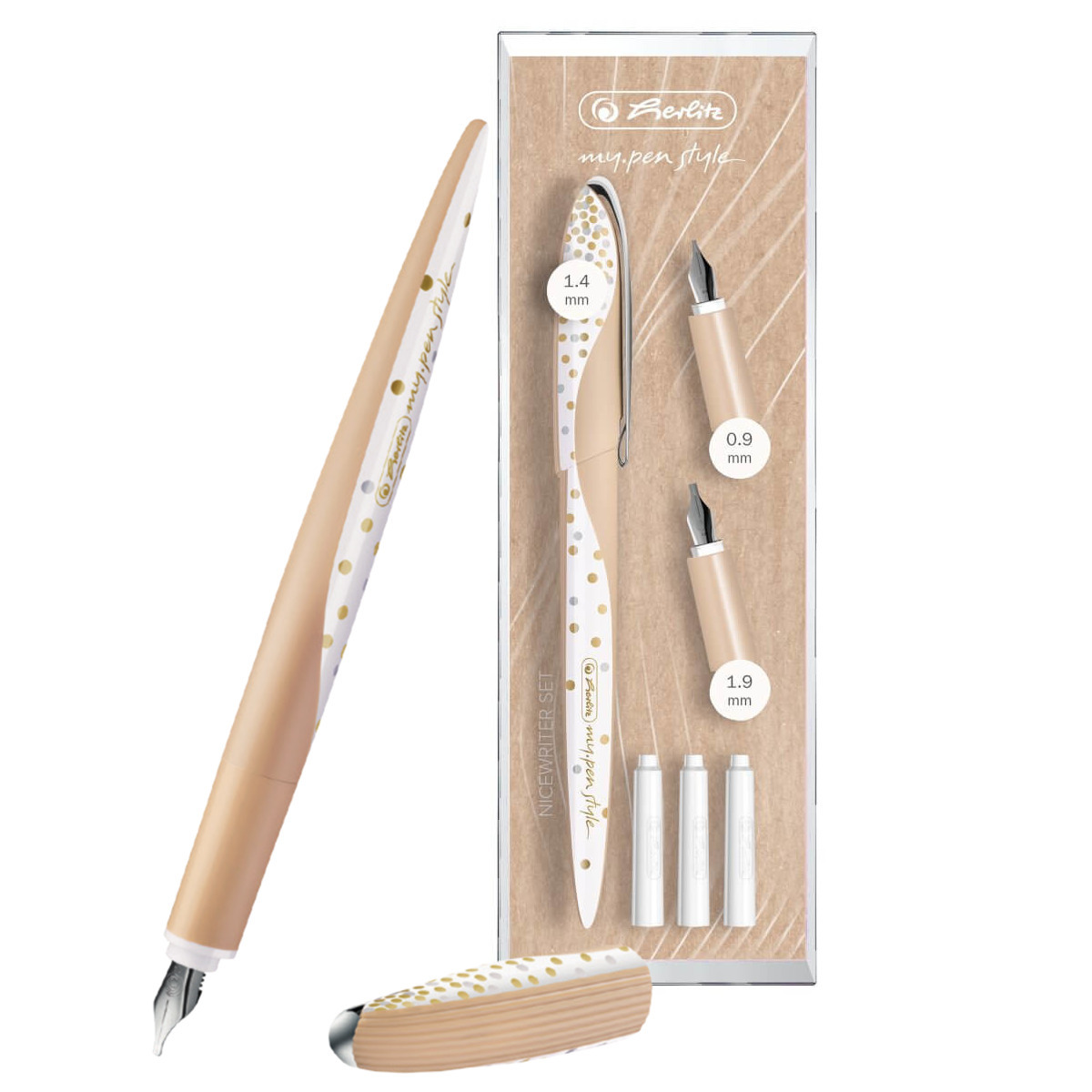 Zestaw kaligrafii my.pen Pure Glam 4naboje HERLITZ Pure Glam | Pisanie