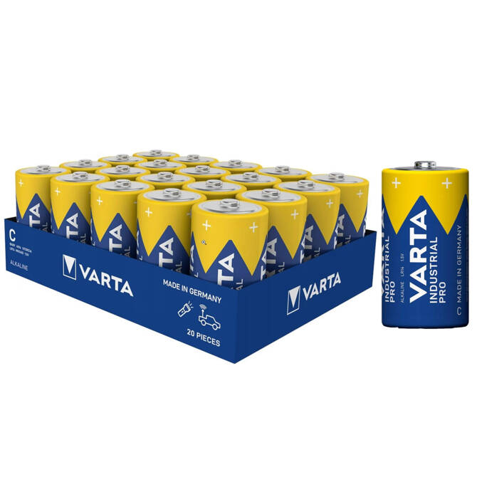 Bateria alkaliczna Industrial Pro C LR14 R14 MN1400 4014 1,5V VARTA 20szt