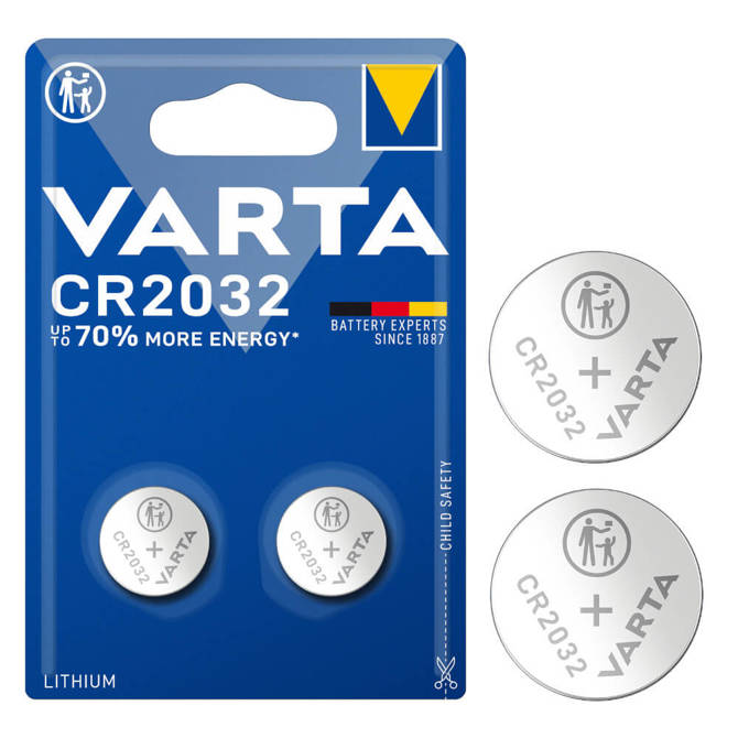 Bateria guzikowa CR2032 DL2032 6032 VARTA 2szt