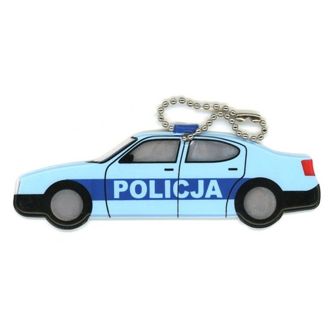 Breloczek odblaskowy odblask dla dziecka policja