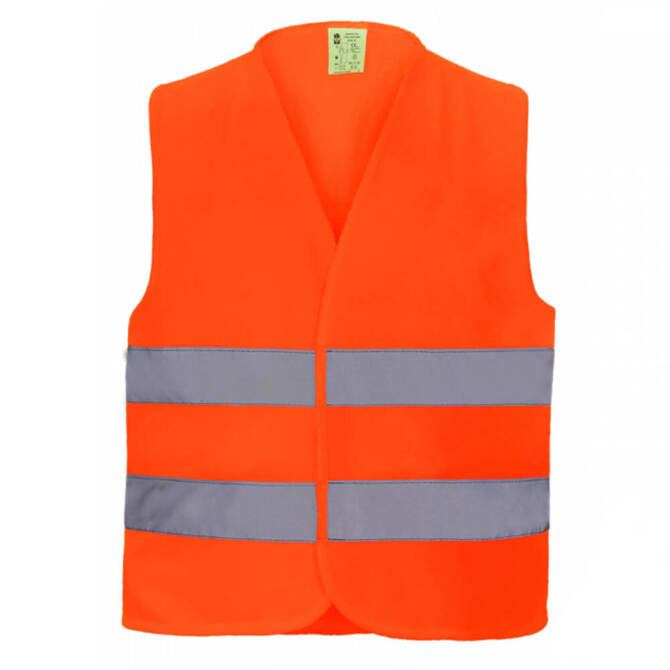 Kamizelka odblaskowa ostrzegawcza dorosłych L VEST2 BHP CE EN20471 orange