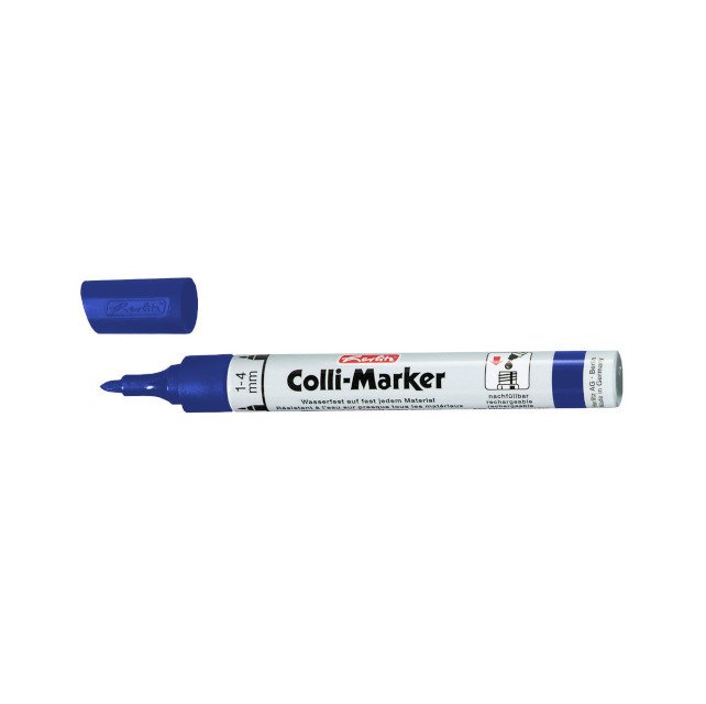 Mazak permanentny niebie Colli-Marker 100x HERLITZ