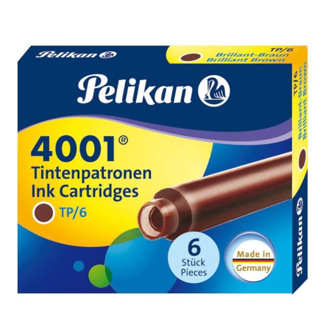 Naboje pióra wiecznego krótkie 4001 PELIKAN 60szt