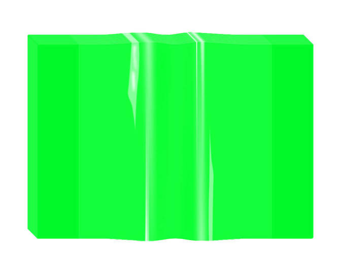 Okładka A5 na zeszyt PVC krystaliczna neon 10szt