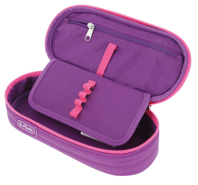 Piórnik szkolny kosmetyczka etui młodzieżowy Pink/Purple HERLITZ