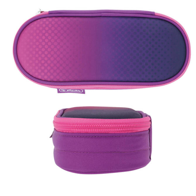 Piórnik szkolny kosmetyczka etui młodzieżowy Pink/Purple HERLITZ