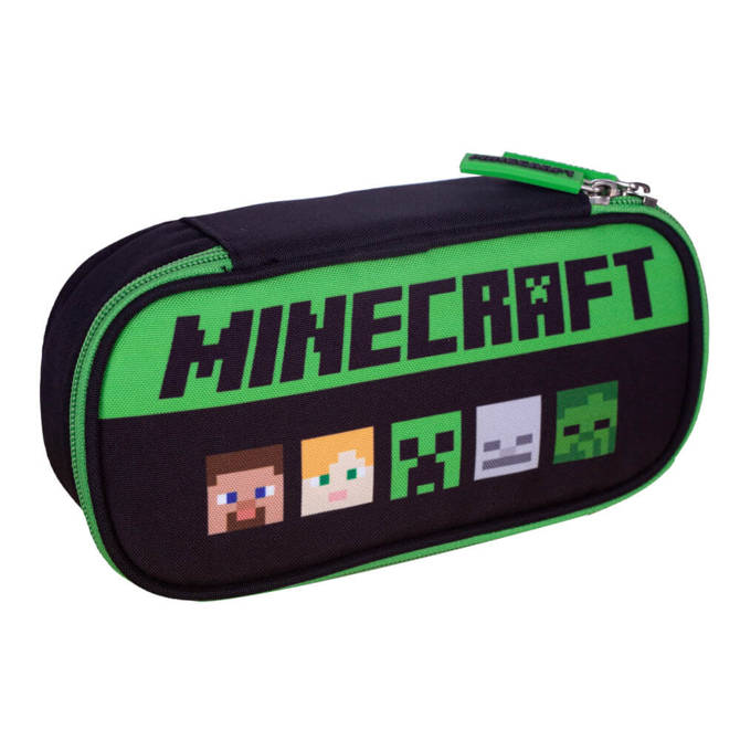 Piórnik szkolny kosmetyczka etui saszetka dzieci MINECRAFT Alex Steven AC5