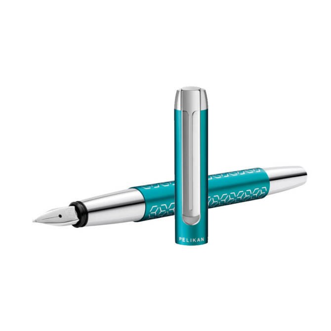 Pióro wieczne PURA P40 M Turquoise aluminiowe na prezent PELIKAN