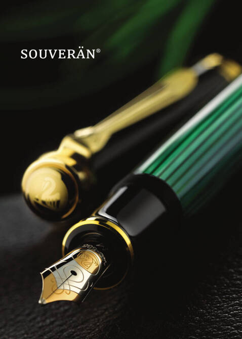 Pióro wieczne Souverän M400 B Black-Green na prezent premium PELIKAN