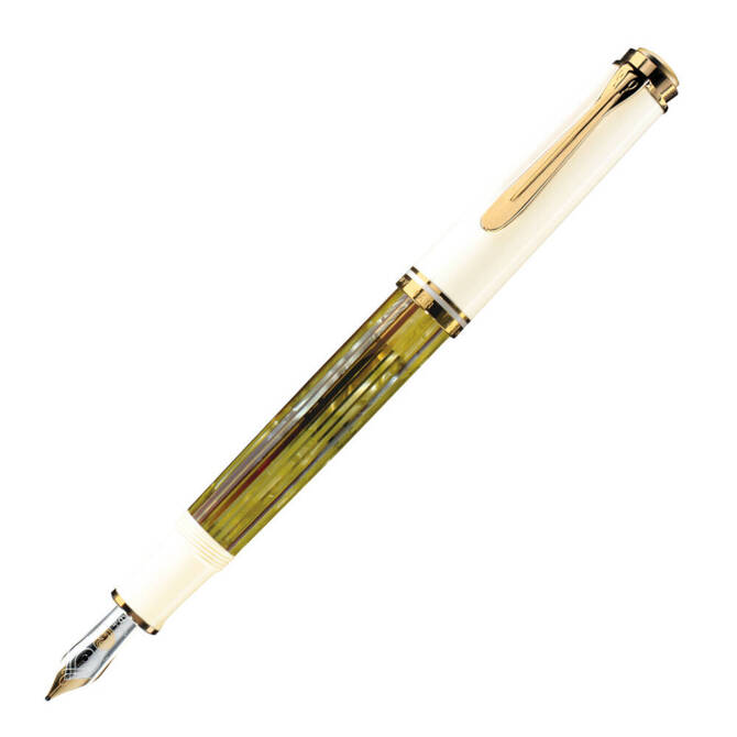 Pióro wieczne Souverän M400 EF Tortoiseshell-White prezent premium PELIKAN