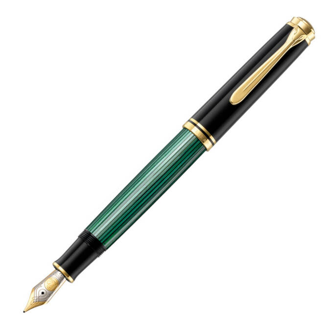 Pióro wieczne Souverän M600 EF Black-Green na prezent premium PELIKAN