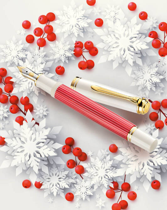 Pióro wieczne Souverän M600 M Red-White na prezent premium PELIKAN