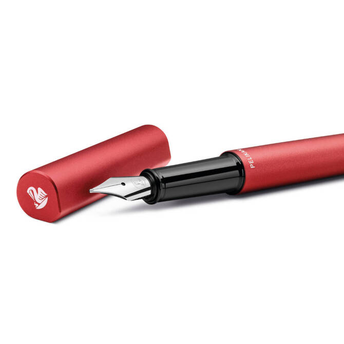 Pióro wieczne metalowe INEO P6 Fiery Red metalowe etui prezentowe PELIKAN