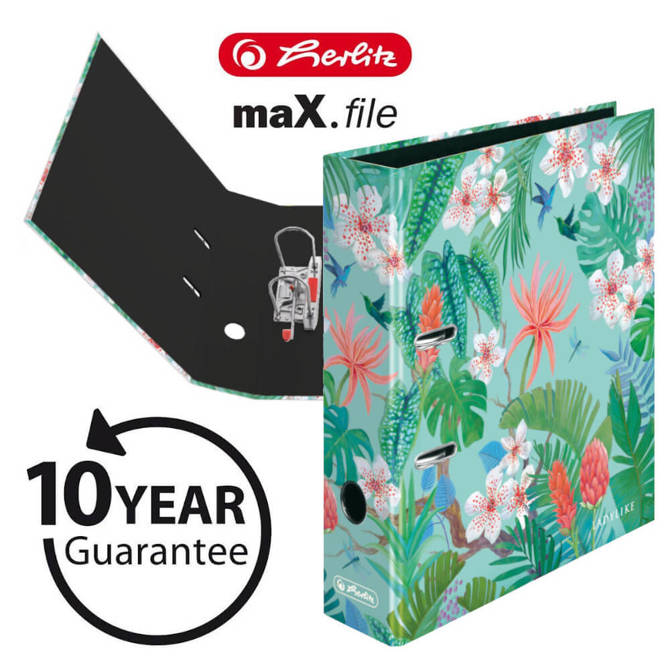 Segregator A4 8cm maX.file Jungle HERLITZ 10szt