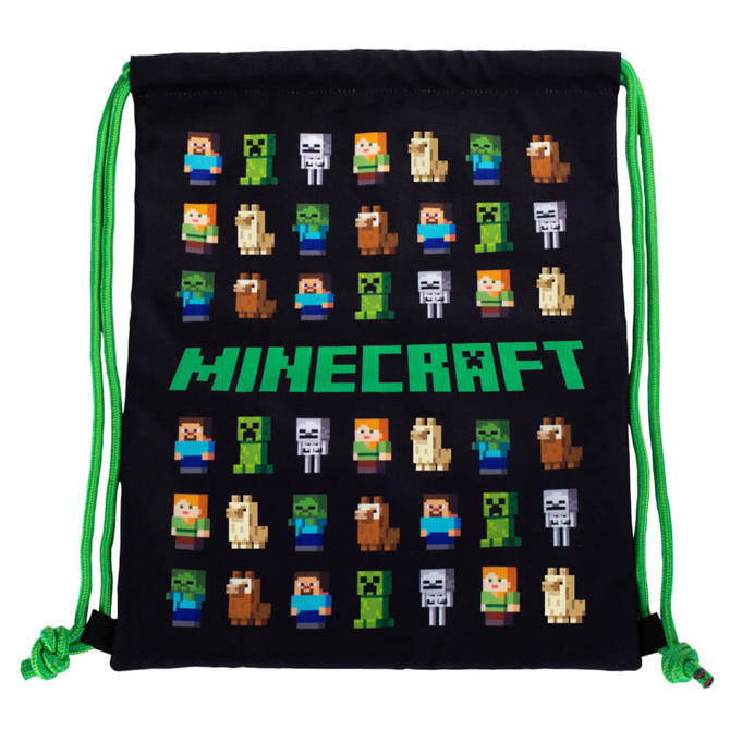 Worek plecak na buty obuwie kapcie Minecraft 33x44cm ASTRA