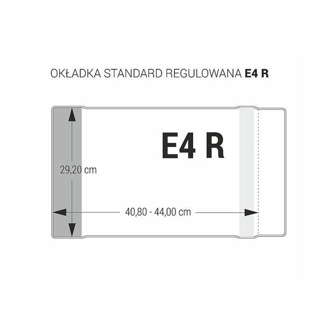 Zestaw okładka E4R regulowana 29,2 x 40,8-44cm Elementarz Lokomotywa 25szt