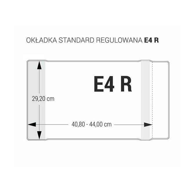 Zestaw okładka E4R regulowana 29,2 x 40,8-44cm Elementarz Lokomotywa 25szt