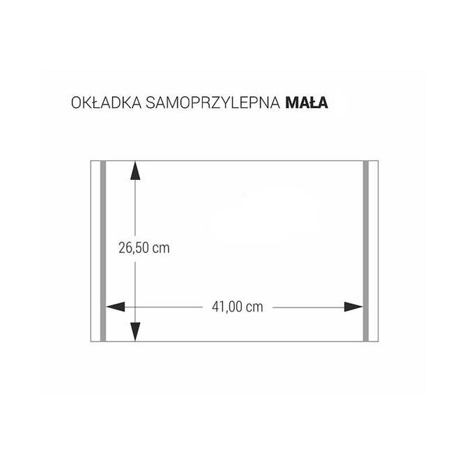 Zestaw okładka PVC samoprzylepna na zeszyt książkę 26,5x41cm 10szt