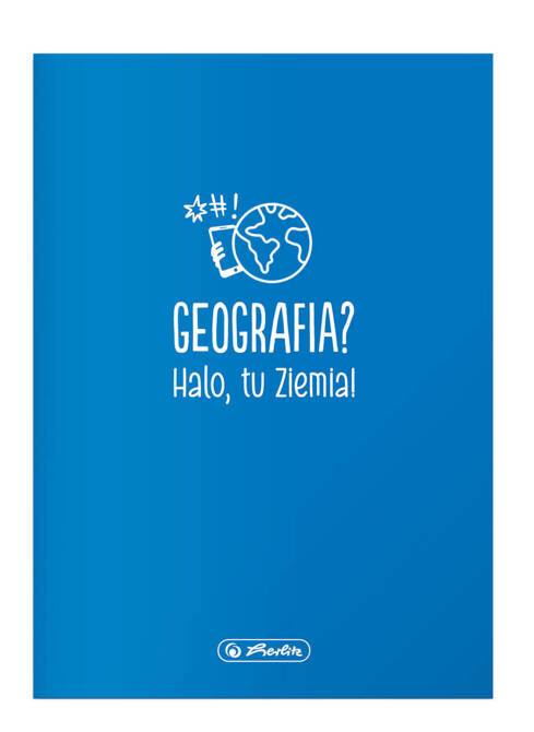 Zeszyt A5 60k kratka geografia przedmiotowy soft touch HERLITZ