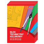 Blok techniczny kolorowy A4 10k 160g HERLITZ 10szt