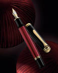 Pióro wieczne Souverän M800 F Black-Red na prezent premium PELIKAN