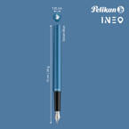 Pióro wieczne metalowe INEO P6 Ocean Blue metalowe etui prezentowe PELIKAN