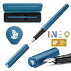 Pióro wieczne metalowe INEO P6 Ocean Blue metalowe etui prezentowe PELIKAN