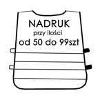 Usługa nadruku 1szt przy zakup 50-99szt kamizelek