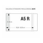 Zestaw okładka A5R regulowana 21,4cm x 29,3-32cm przezr krystaliczna 5szt