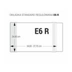 Zestaw okładka E6R regulowana 24,5cm x 34-37,7cm przezr krystaliczna 25szt