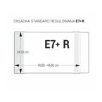 Zestaw okładka E7R+ regulowana 24,2cm x 40,8-44cm przezr krystaliczna 25szt