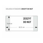 Zestaw okładka na poziomy zeszyt do nut 15x43,1cm przezr krystaliczna 25szt